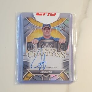 WWE Marks of Champions Card with Blue Autograph